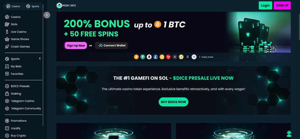 Mega-Dice Στοιχηματικές